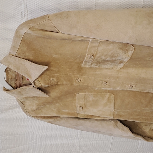 Men's Report Collection Suede Shirt - Picture 2 of 7